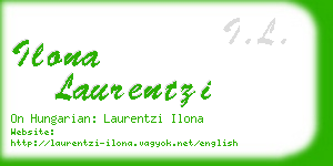 ilona laurentzi business card